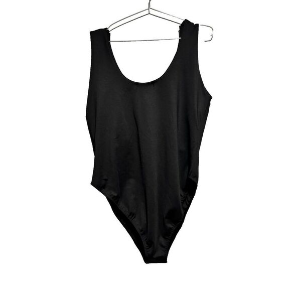 NWT Rebdolls Womens Essential Tank Swimsuit Black 3X Self Bra Body Swimsuits - Picture 3 of 7